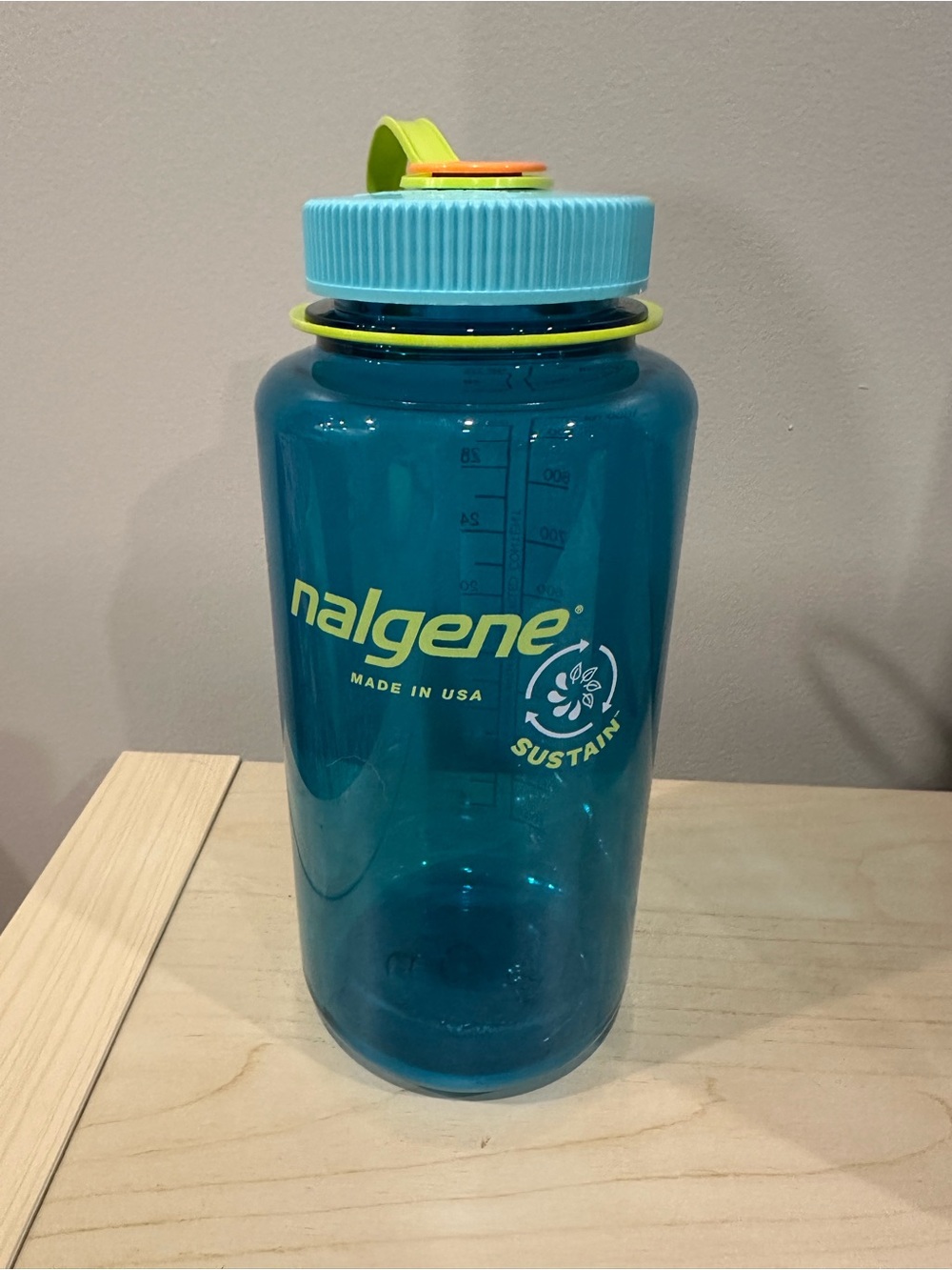 Nalgene cerulean bottle